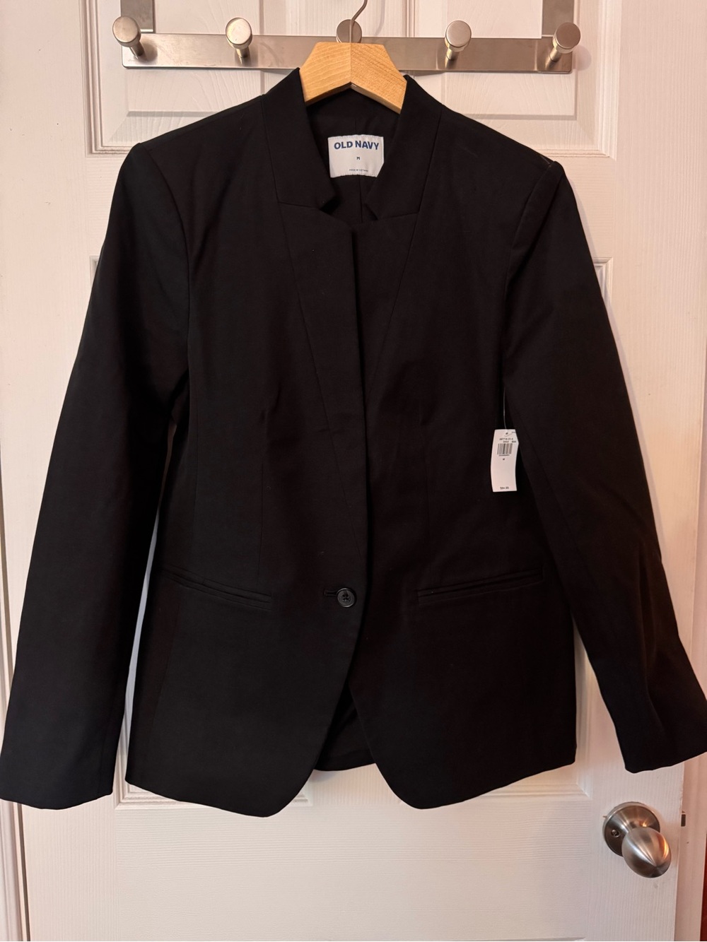 Old Navy Black Women's Tailored One-Button Blazer
